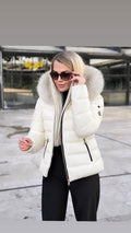 Geaca Moncler Alb