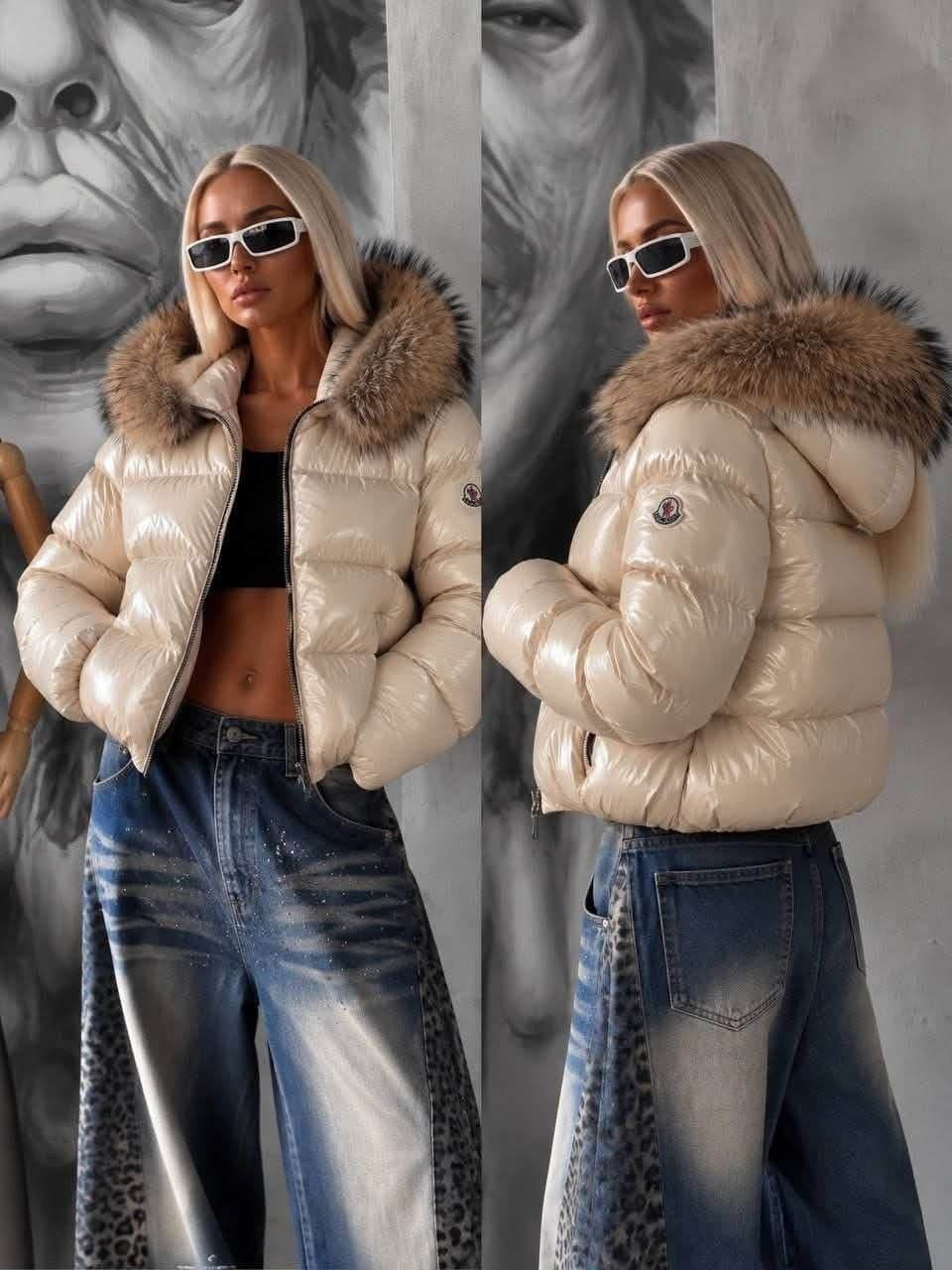 Geaca Moncler Crem